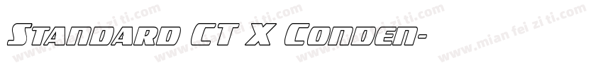Standard CT X Conden字体转换
